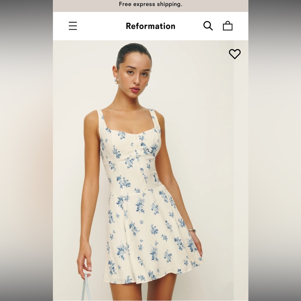 COPY - Reformation drop waist mini dress